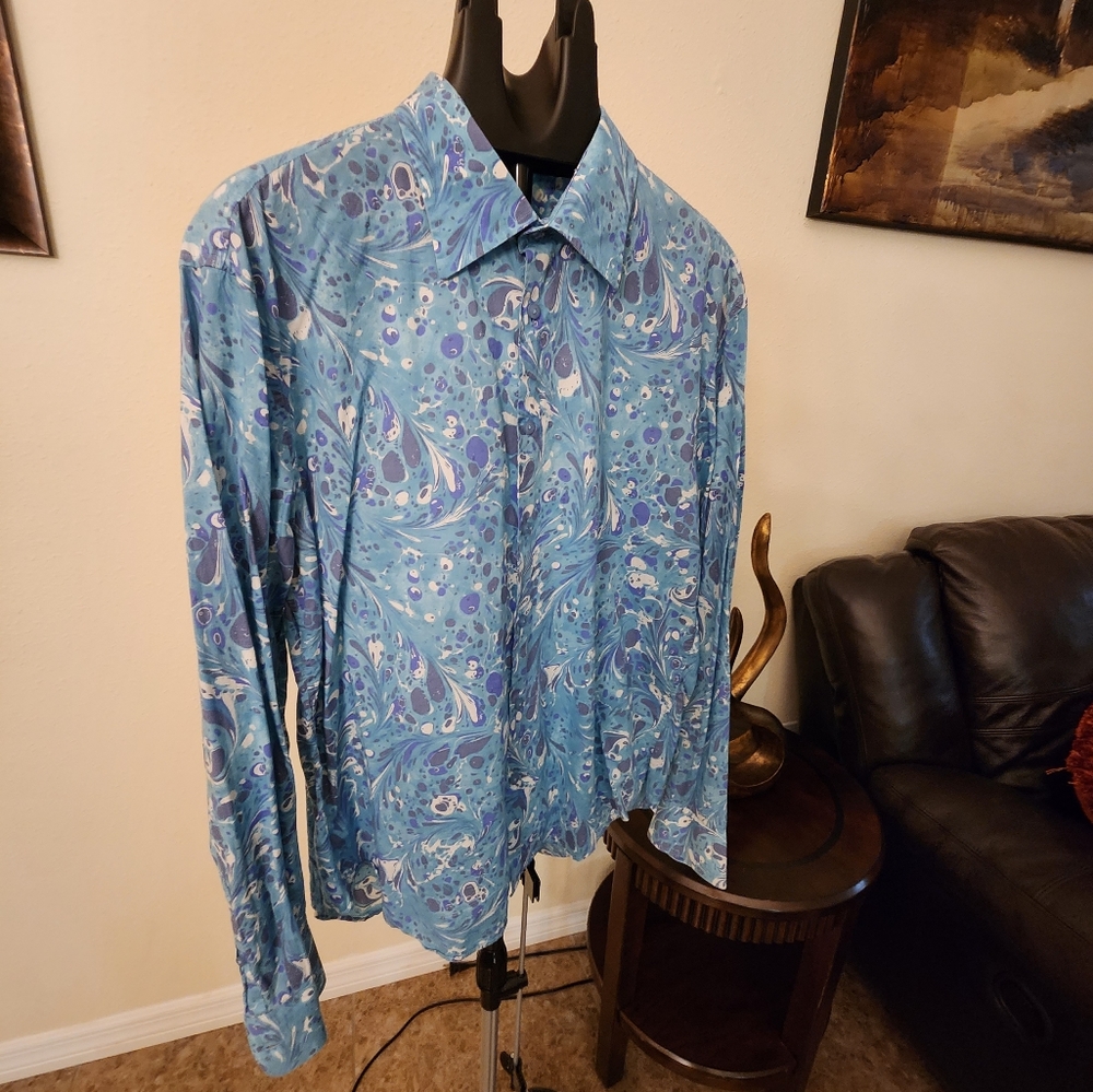 ARMANI EXCHANGE men long sleeve buttons down shirt